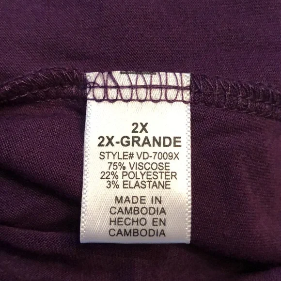 💜Zenana Outfitters plum purple comfy short sleeve t-shirt dress with pockets - Picture 8 of 10